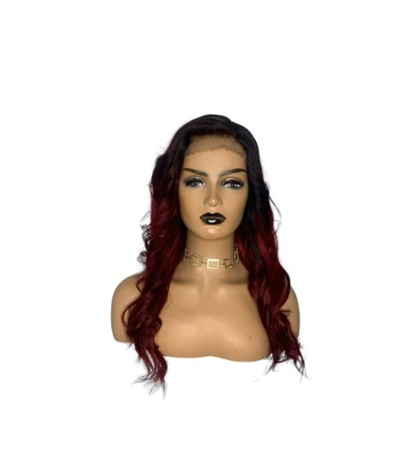 Wig red closure 4*4 20″