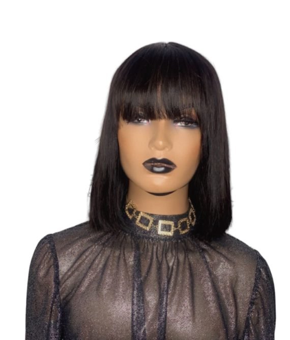 Wig bobfrange black 12’’